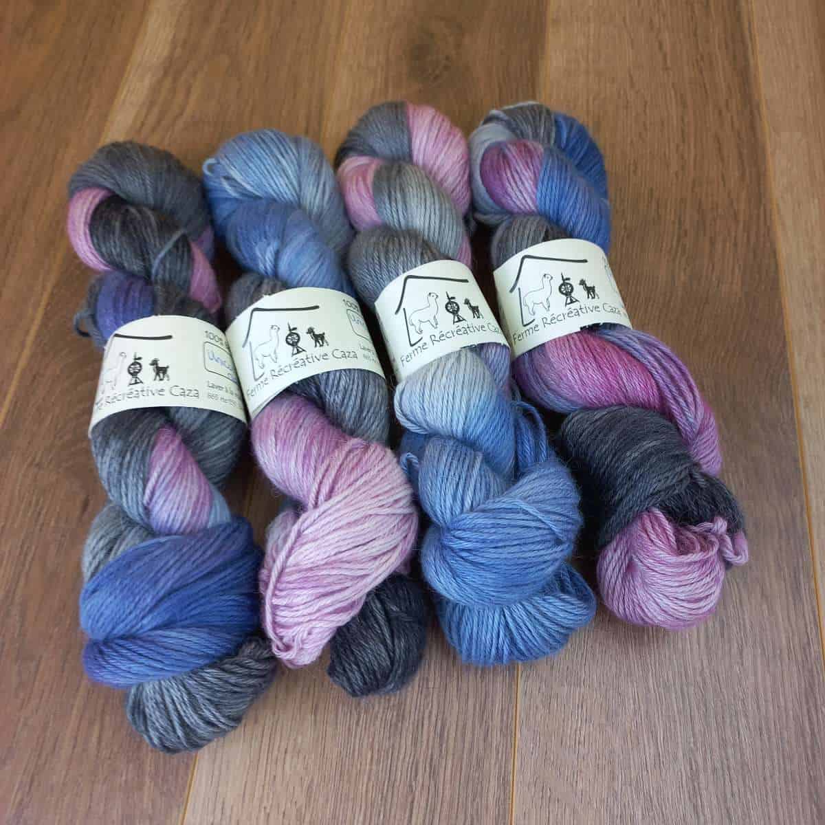 Fil à tricoter DK - Teint à la main – Ferme Récréative Caza et Alpagas