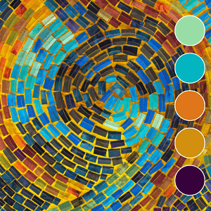 fil Teinture spring 2024-spearmint-seabreeze-burnt-mustard-grappe