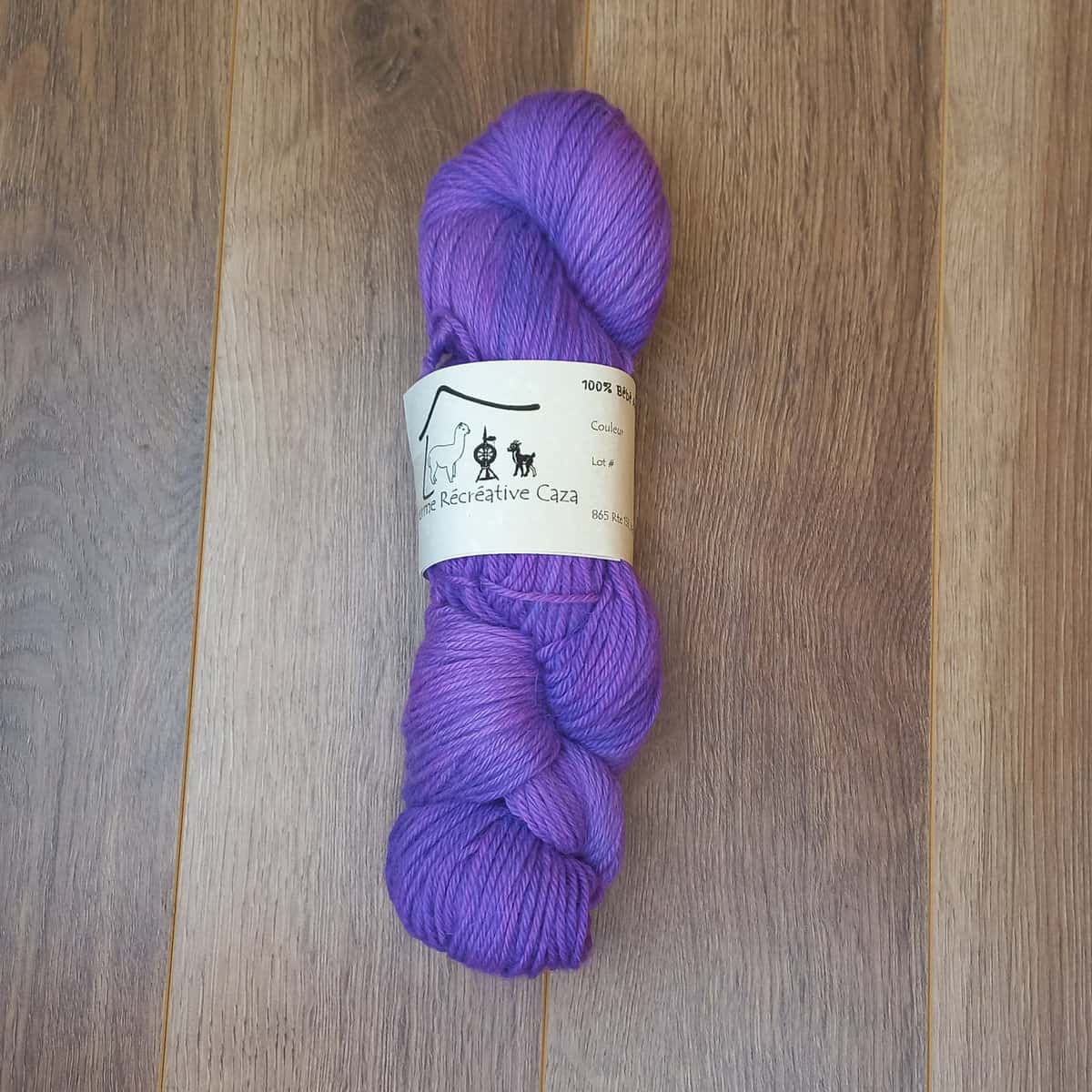 Fil à tricoter en fibre d’alpaga – DK – Violet