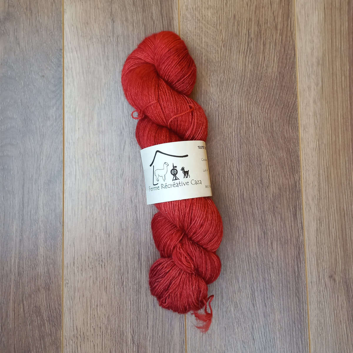 Fil à tricoter Fingering - Alpaga - Mexican Red