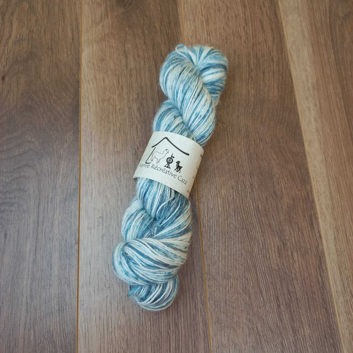 Fingering Sock Yarn – Alpaca & Nylon – Foggy Blue