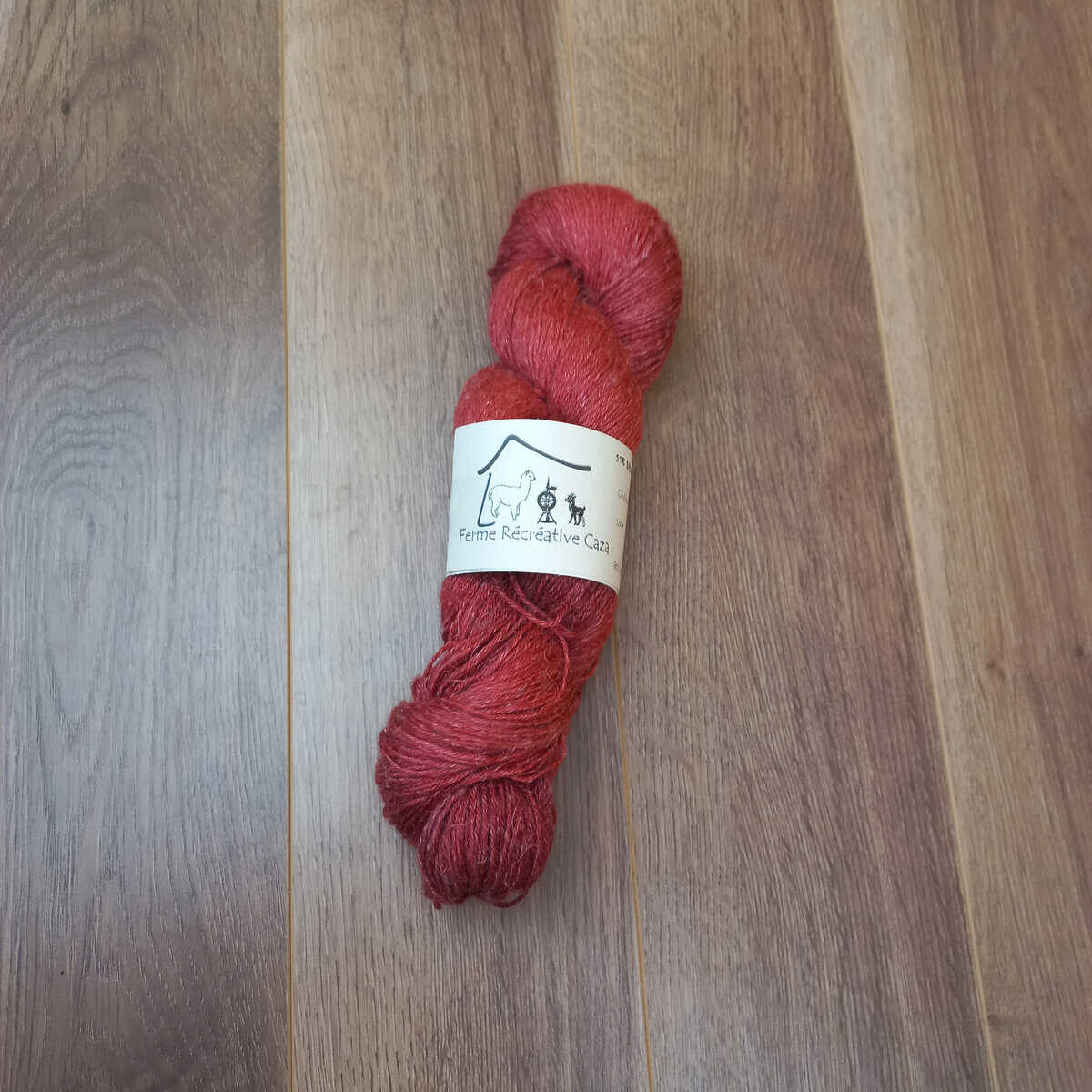 Fingering Knitting Yarn - Alpaca, Linen and Silk - Wild Cherries