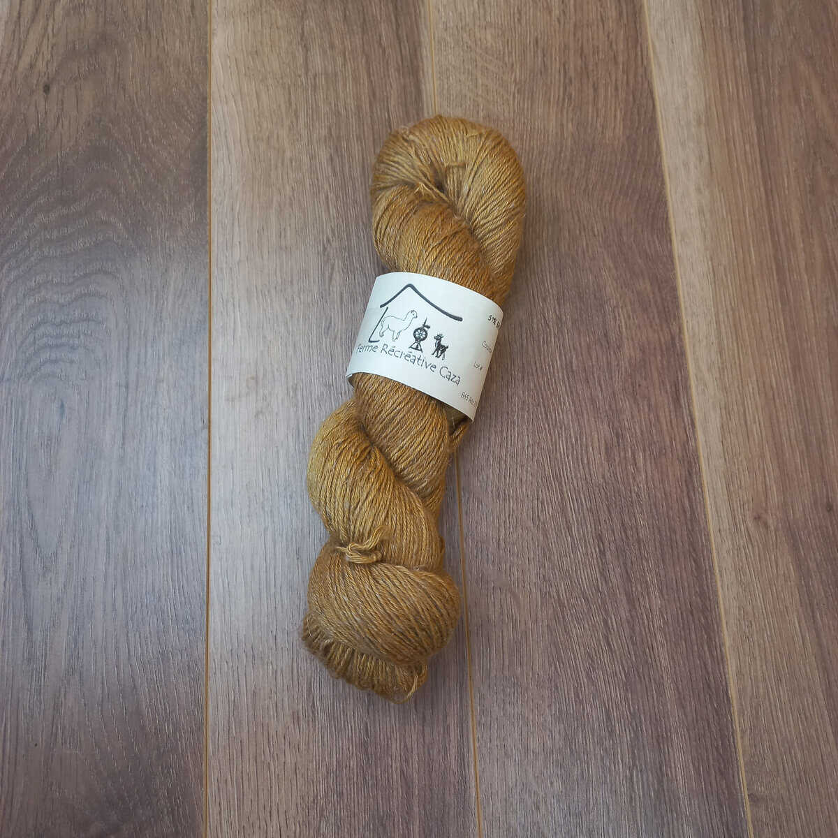 Fingering Knitting Yarn - Alpaca, Linen and Silk - Maple Sugar