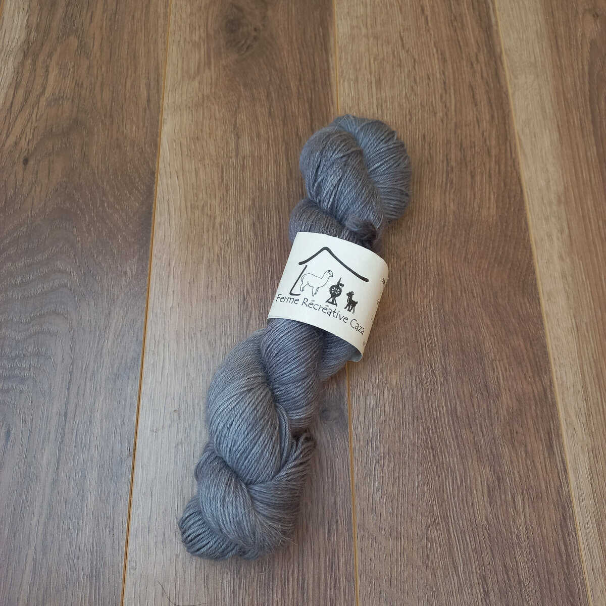 Fingering Sock Yarn – Alpaca & Nylon – Graphite Grey