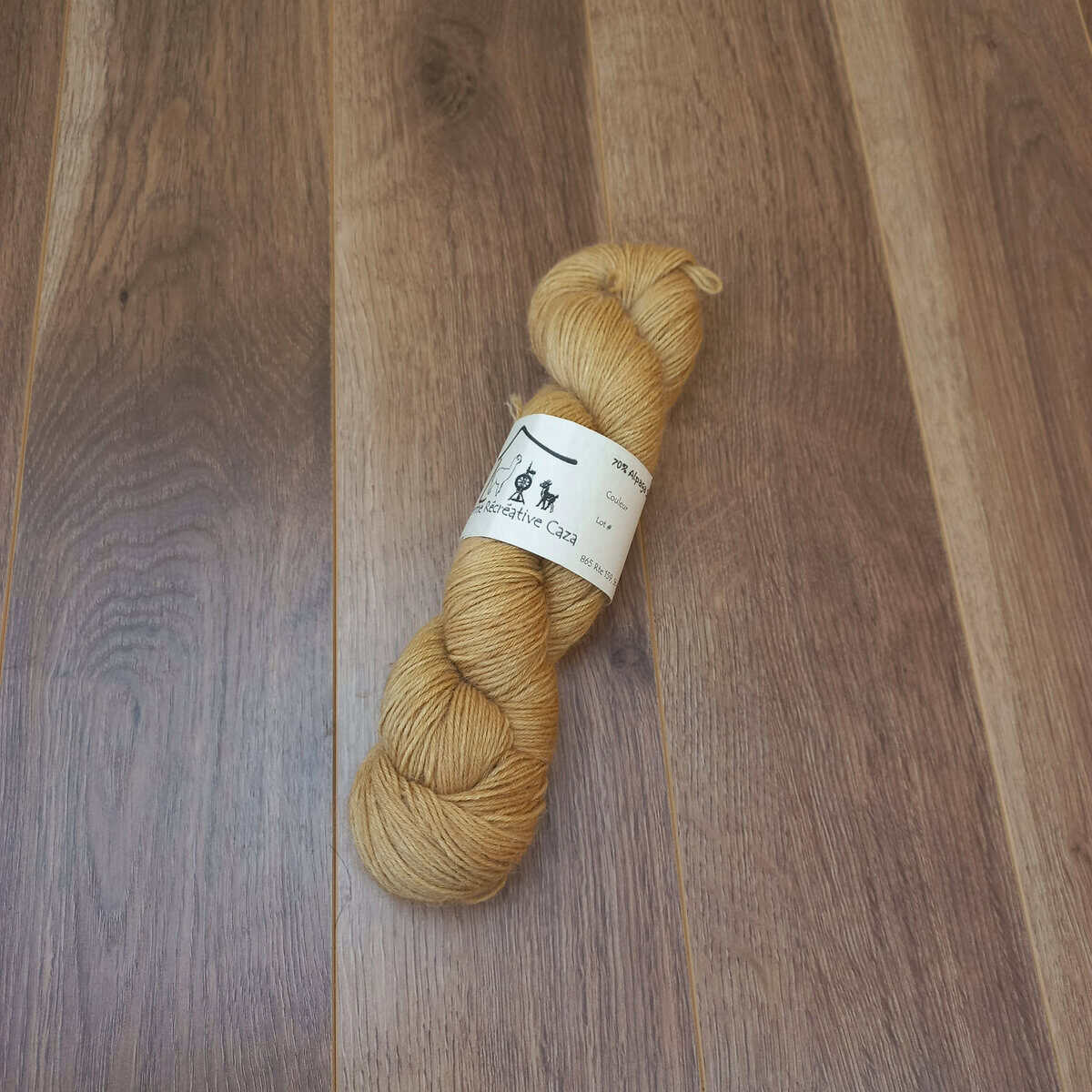 Fingering Sock Yarn – Alpaca & Nylon – Golden Wheat