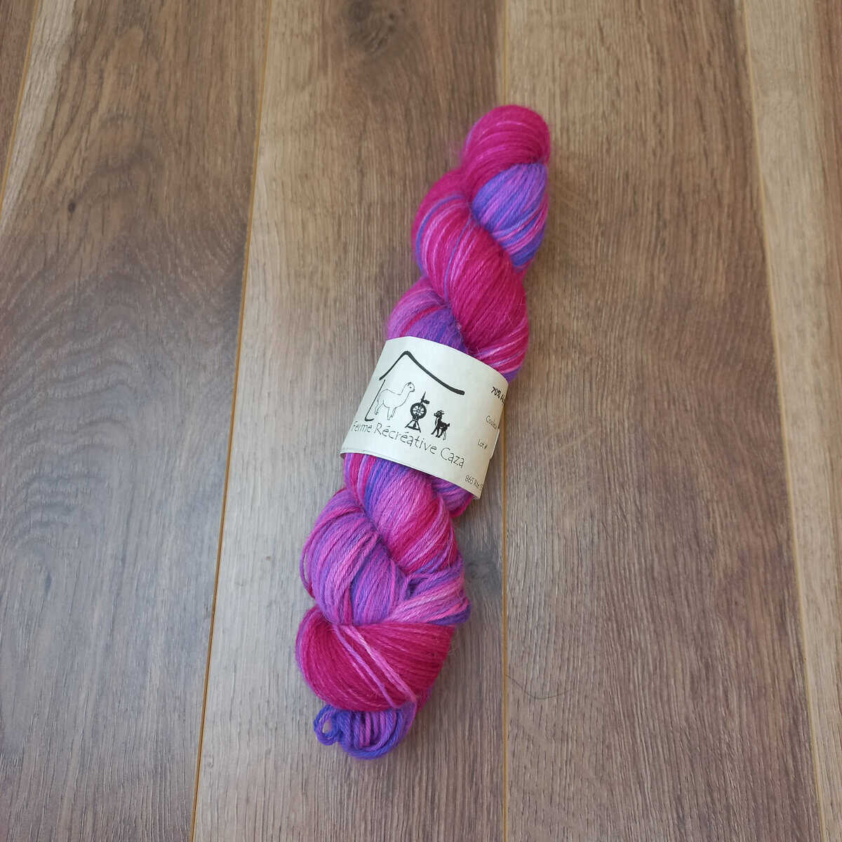 Fingering Sock Yarn – Alpaca & Nylon – Pink Spark