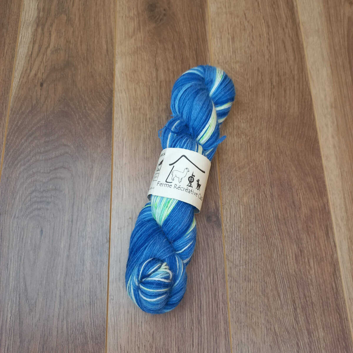 Fingering Sock Yarn – Alpaca & Nylon – Blue Surge