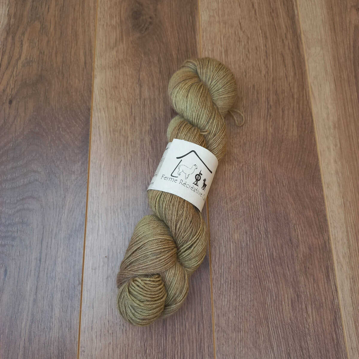 Fingering Sock Yarn – Alpaca & Nylon – Clay Green