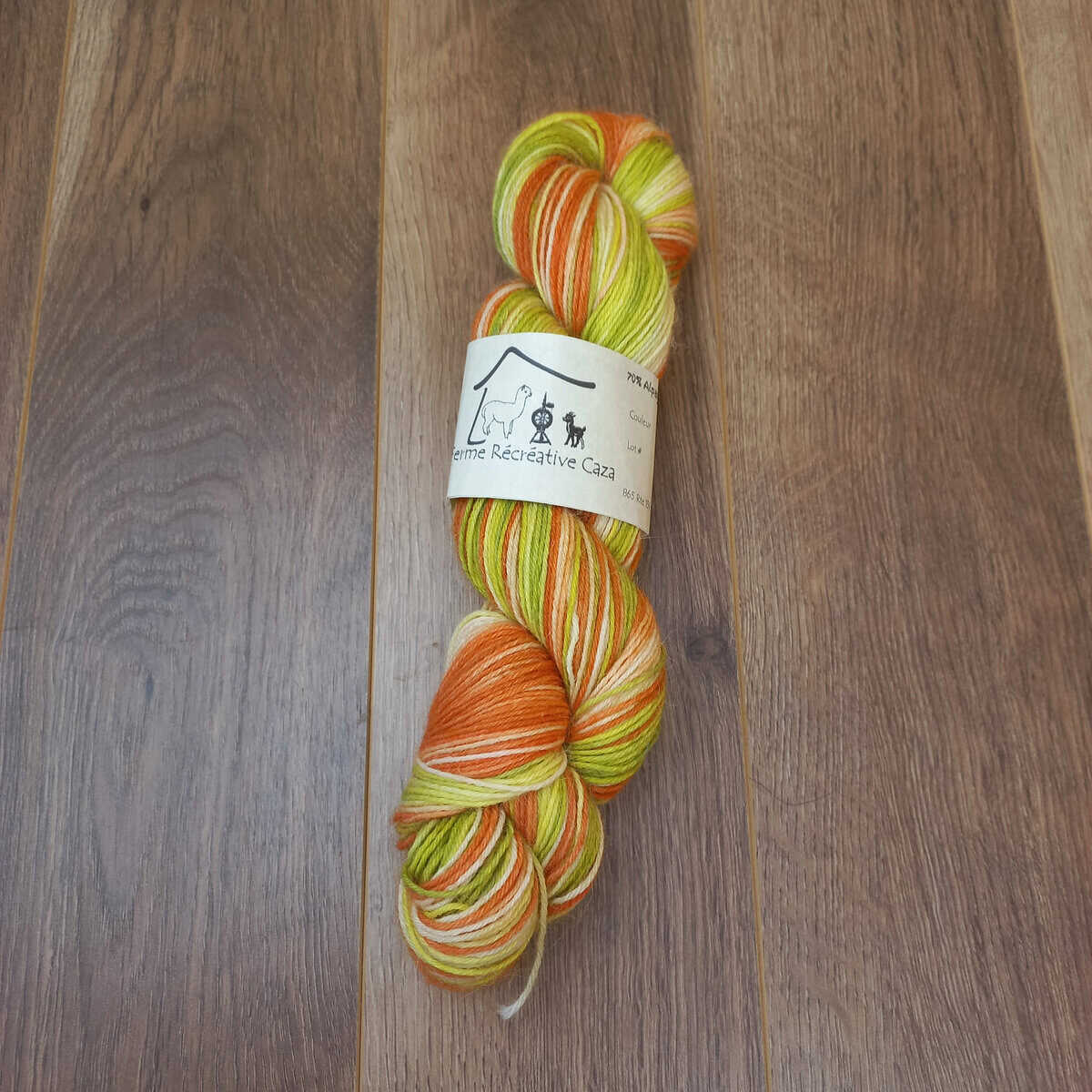 Fingering Sock Yarn – Alpaca & Nylon – Tropical Zest