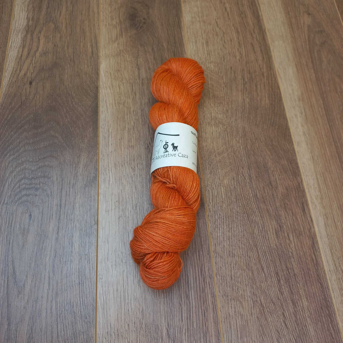 Fingering Weight Yarn – Alpaca – Sunlit Orange