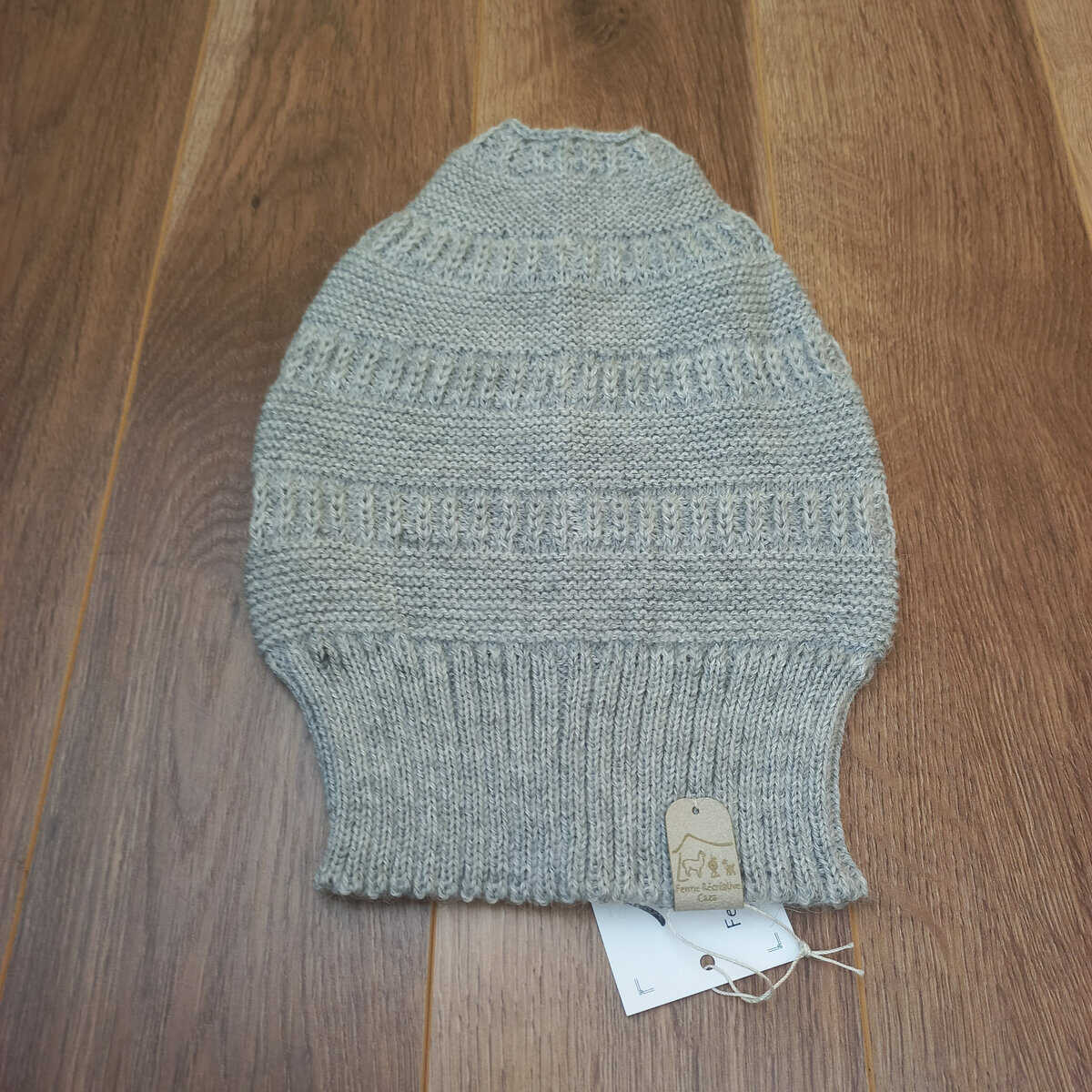 Alpaca Messy Bun Hat – 100% Alpaca - Image 4